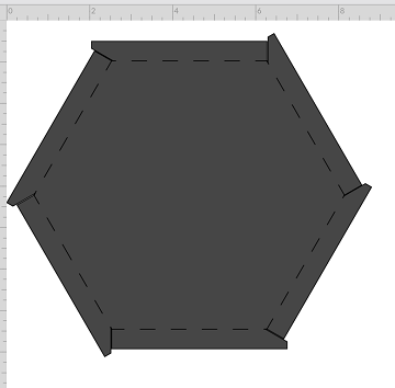 Hexagon box lid