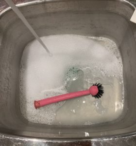 how to clean a cricut cutting mat sink