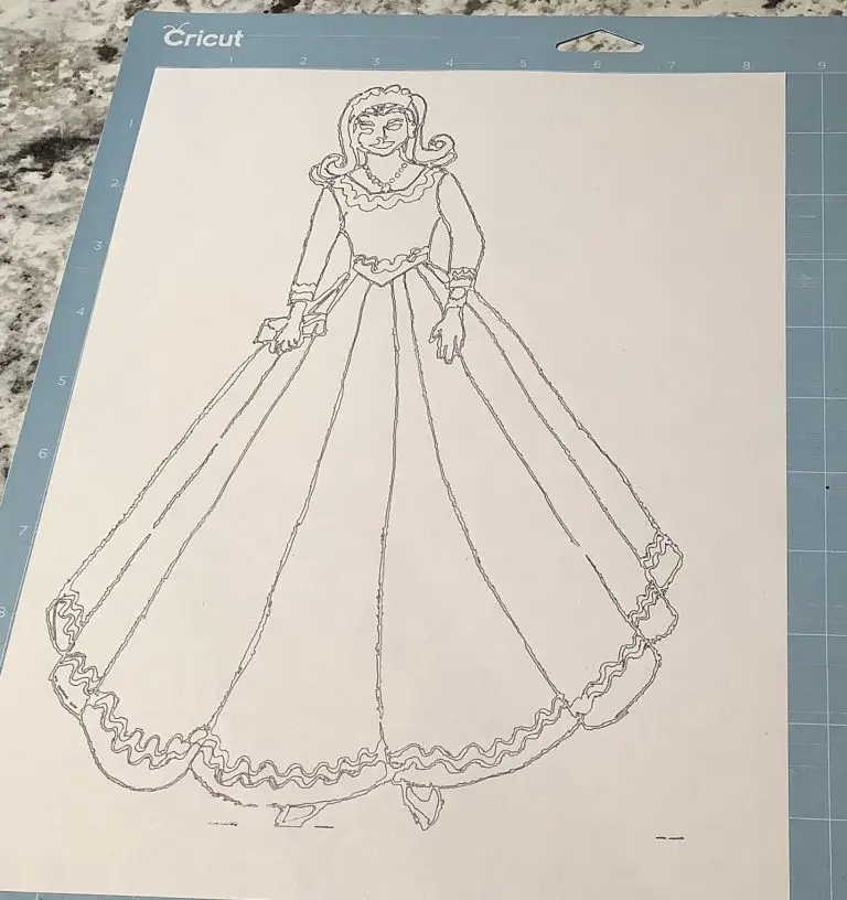 Coloring pages with a cricut