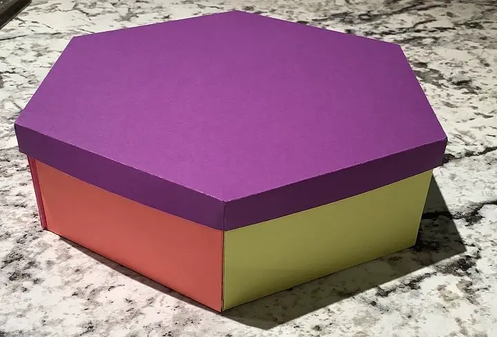 rainbow paper box