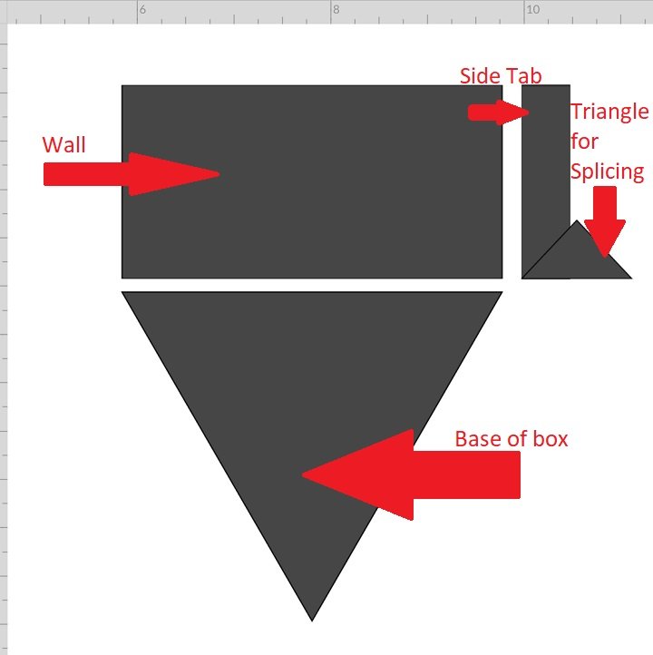 designing side wall of hexagon paper box