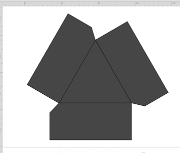 designing hexagon box wedge pieces