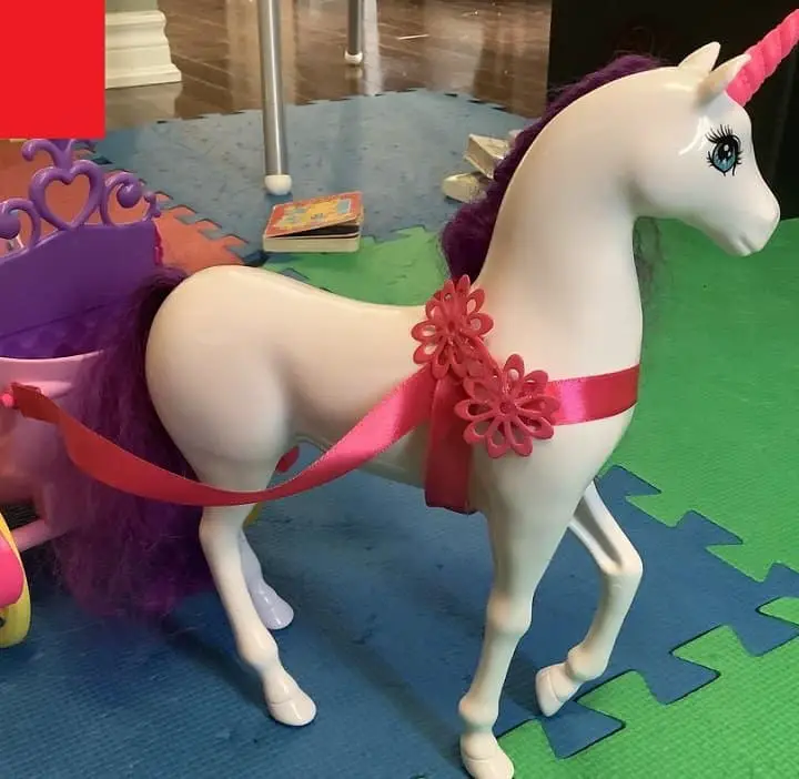 Barbie unicorn sales horse toy