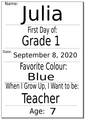 sample sign