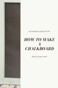 how to make a chalkboard pin