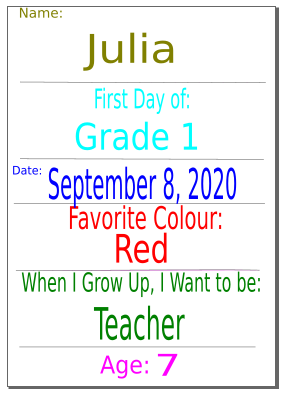 sample sign