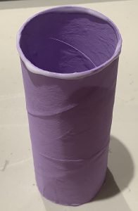 Pen Holder - Toilet Paper Roll Craft with glue
