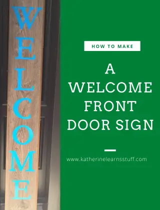 How to Make a Welcome Door Sign