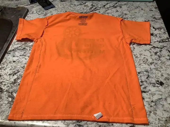 sewn big shirt final cut to make shirt smaller