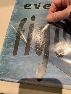 peeling transfer paper