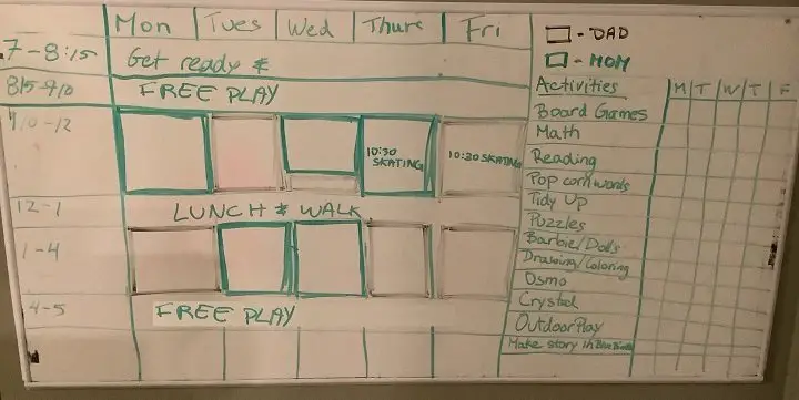 homeschooling and working full time plan