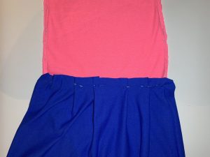 t-shirt dress pleats