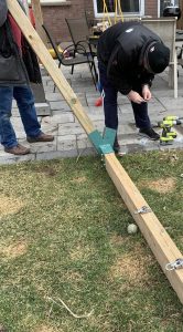 Installing Wooden Swing Set Legs