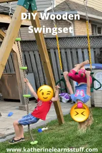 DIY Wooden Swing set