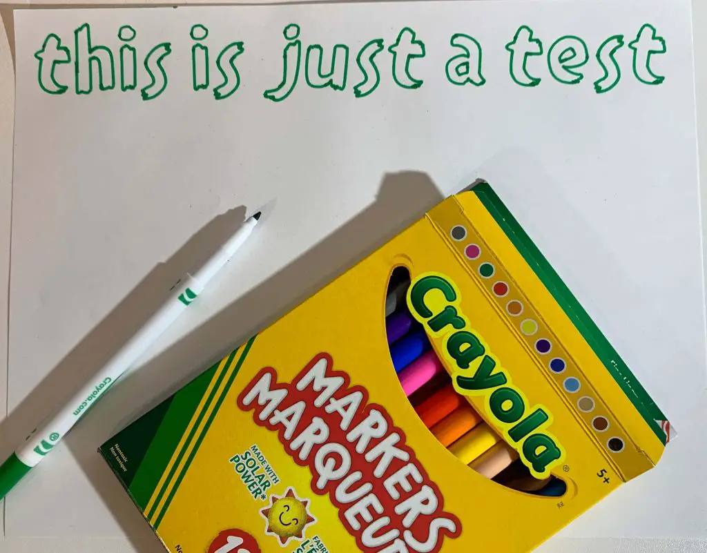 Crayola Fine Point markers fit in Cricut