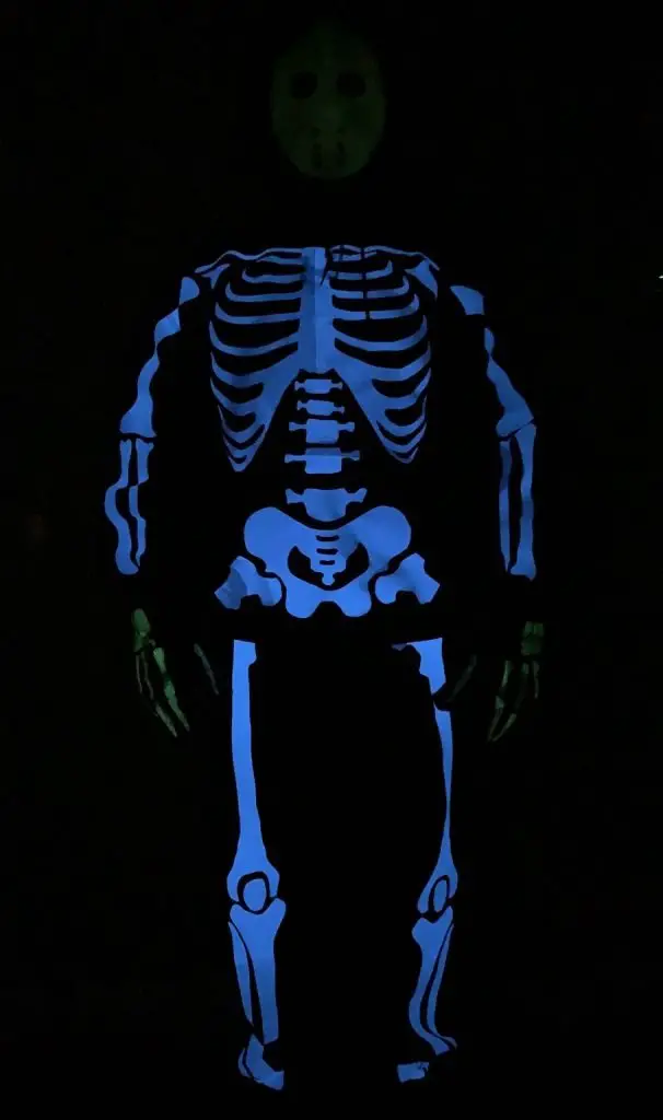 skeleton costume glow in the dark