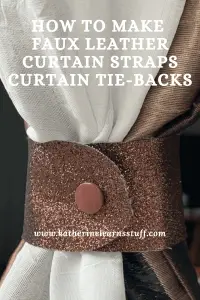 how to make curtain straps/curtain tie-backs