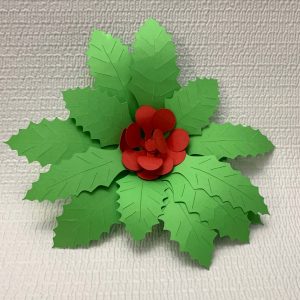 Christmas Paper Holly SVG File