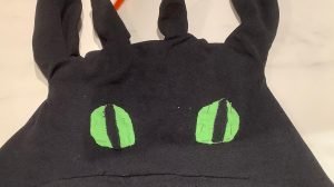 DIY toothless Costume eyes