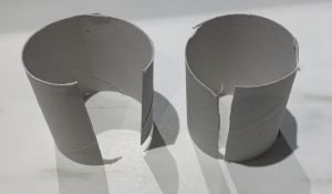toilet paper rolls for support