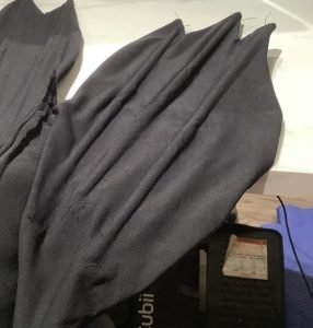 DIY toothless Costume tail fins attached