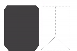 how to design a paper purse side panel