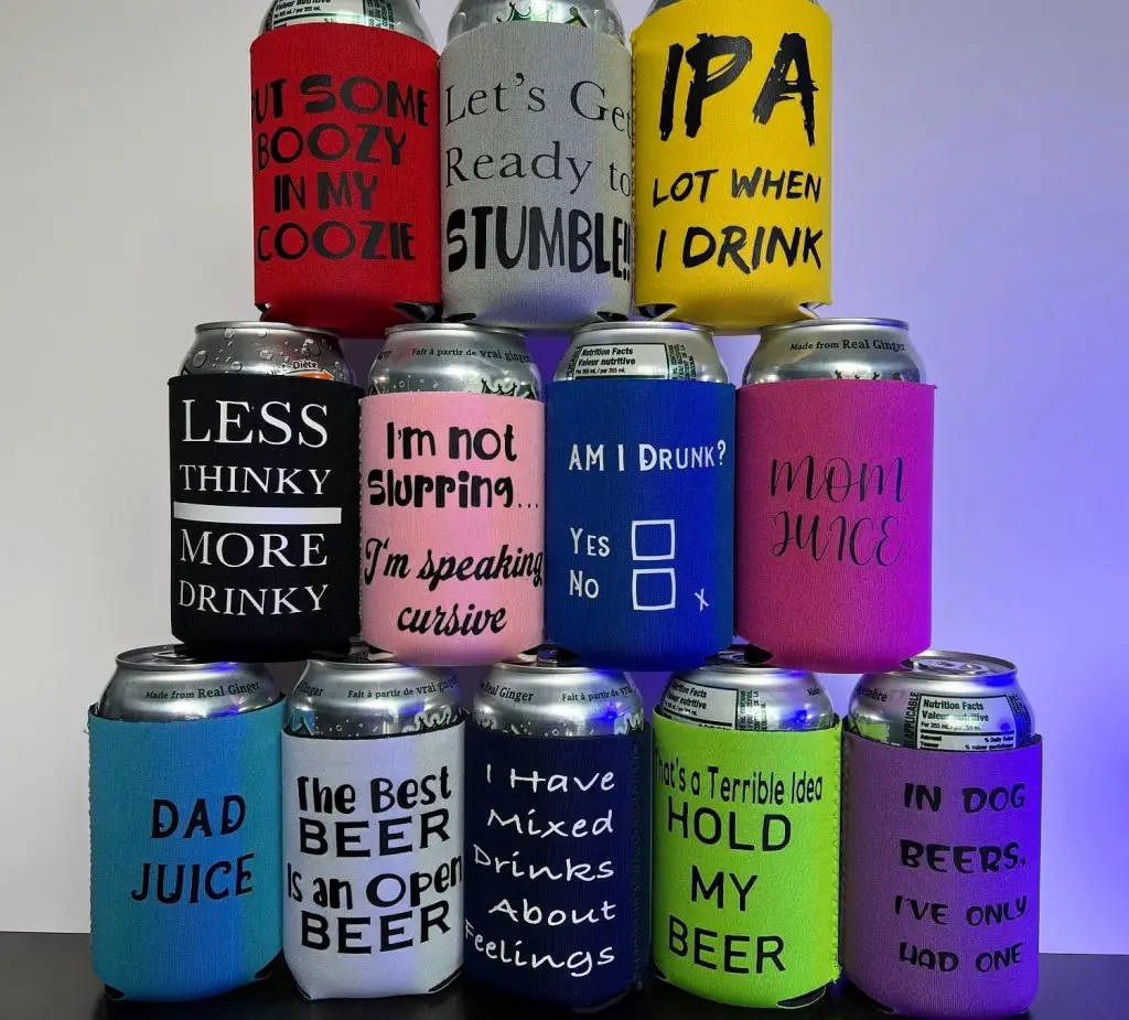 How to make a beer koozie - final designs