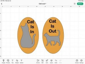 Cat Schedule Sign Design layout