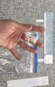 zip lock clear sheet, peek a boo window