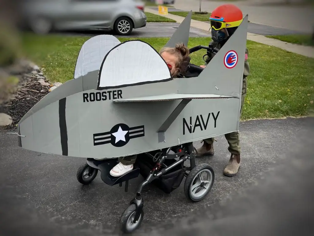 fighter jet wheelchair costume 