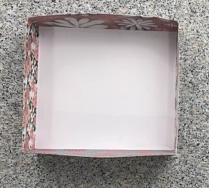 large paper gift box wall assembly