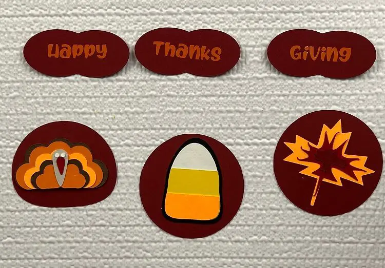 Thanksgiving cupcake toppers