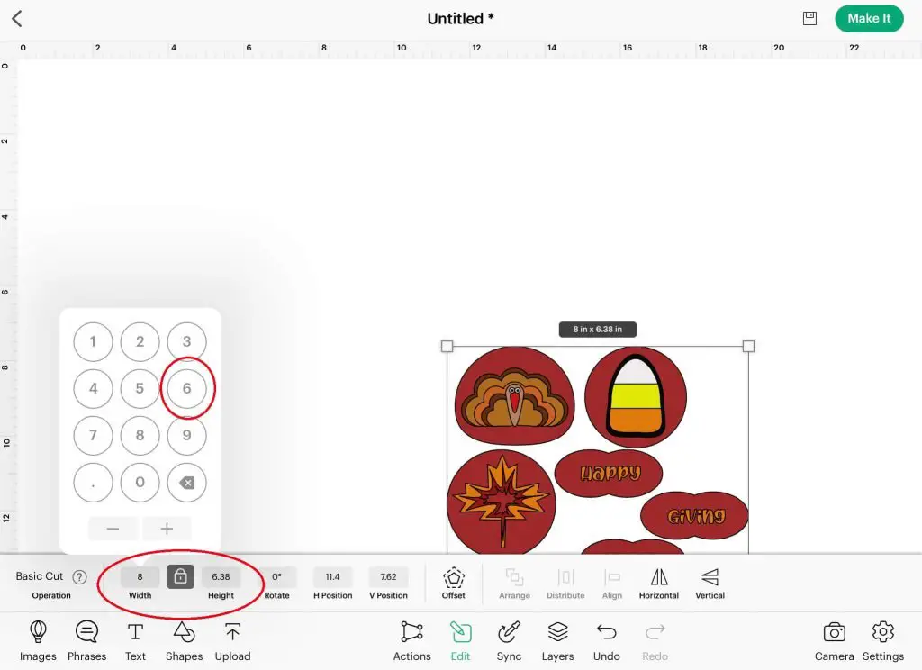 importing design of cupcake toppers