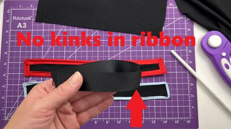 purse strap layout