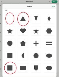 shapes required to build a large paper box