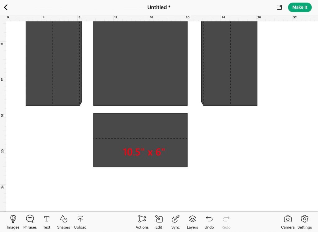 large paper gift box side panels