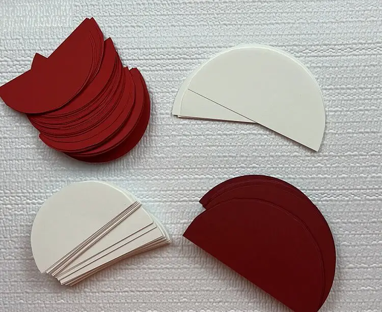 semi-circle cardstock