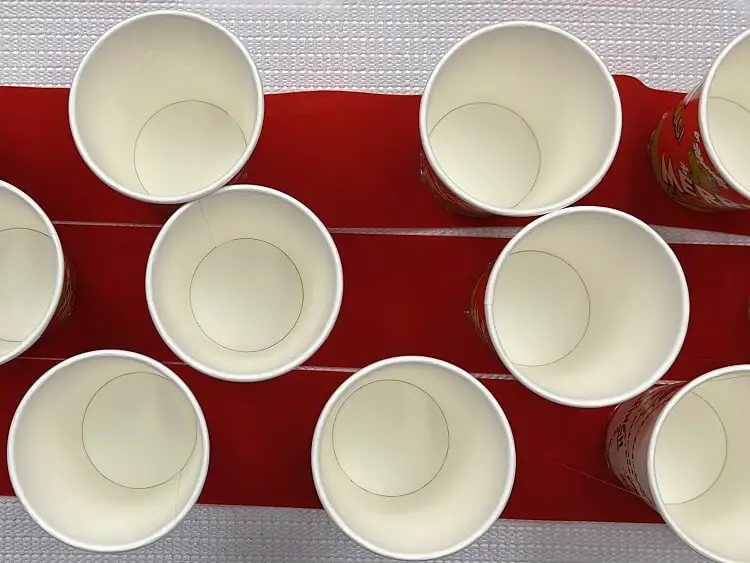 cup spacing 