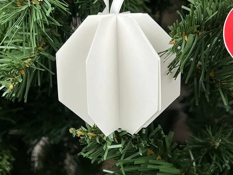 Simple Paper octagon Christmas Ornaments