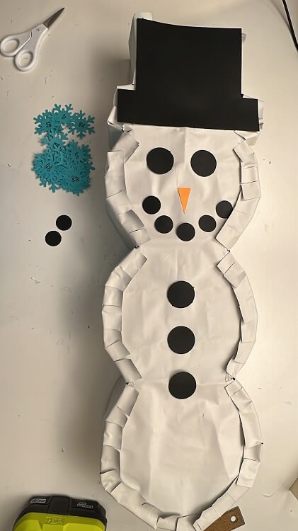 snowman Christmas Countdown Calendar face