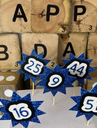 DIY Birthday Number Cupcake Toppers