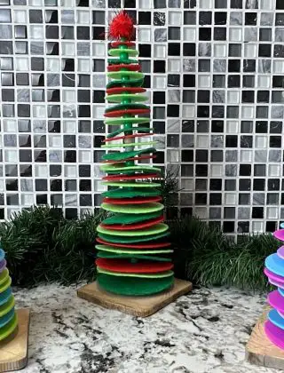 DIY Rainbow Christmas Tree