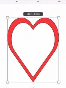 Valentine's Day Shaker Card heart design