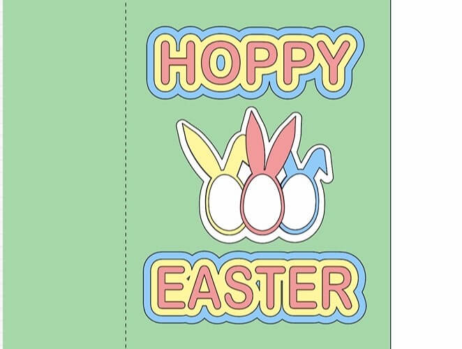 Hoppy Easter Shaker Card design