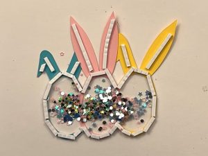 Hoppy Easter Shaker Card assembly