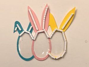 Hoppy Easter Shaker Card assembly