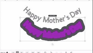 How to Design a Mother’s Day Shaker Card text