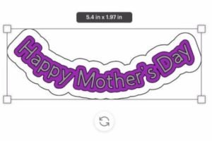 How to Design a Mother’s Day Shaker Card text