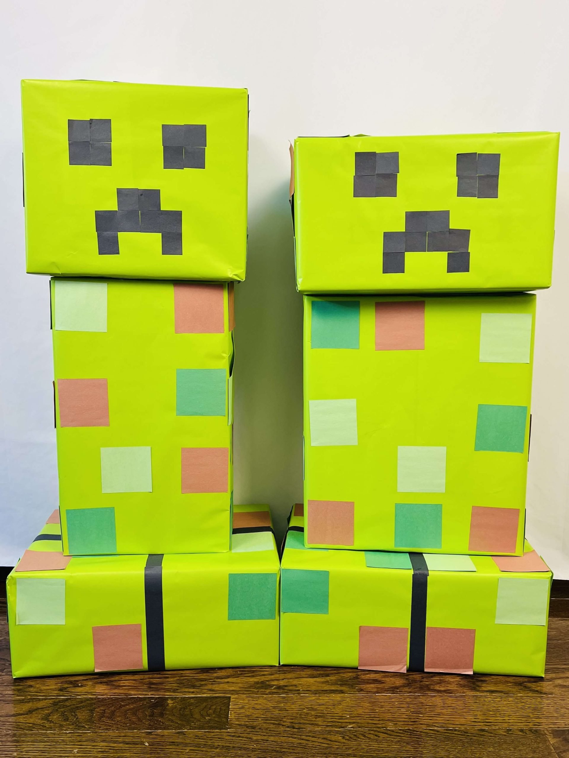 DIY Minecraft Creeper - Birthday Decorations - Katherine Learns Stuff!