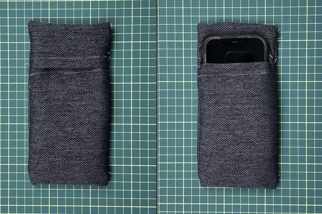 DIY cell phone pouch